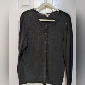 Merona, Women's, Knit Cardigan, Black, XL